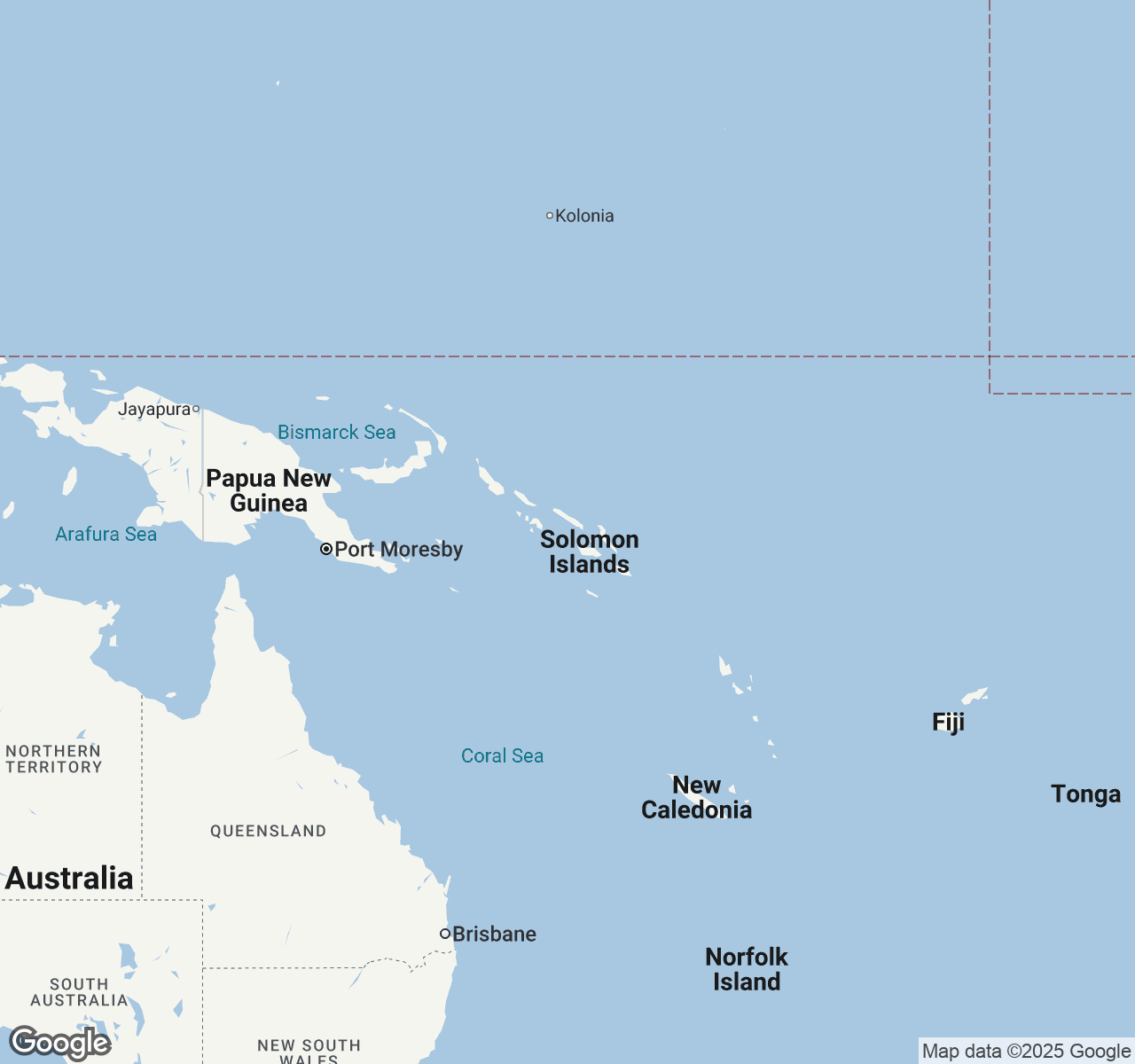 Map of Solomon Islands